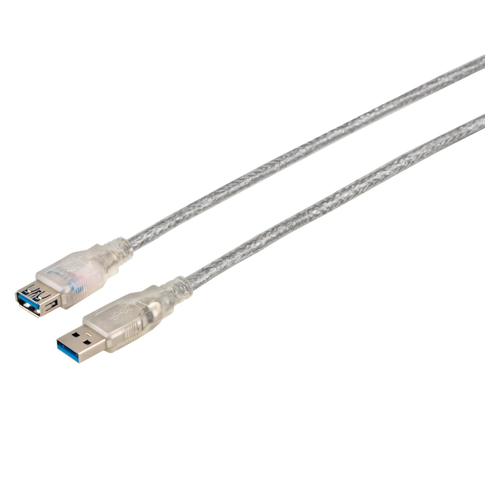 Antsig 5m USB-A Male to USB-A Female Extension Cable Silver