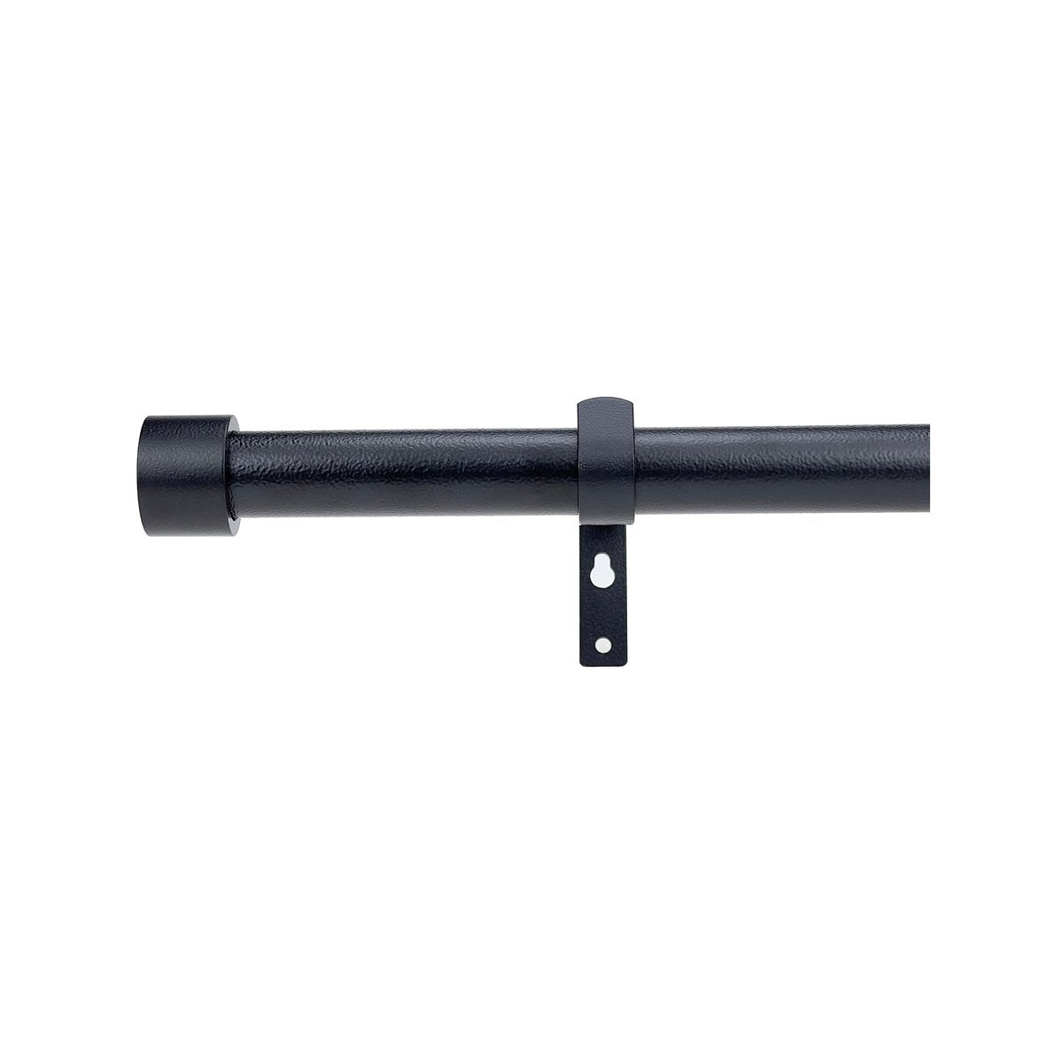 Pillar Black 25/32mm Adjustable Universal Curtain Rod Bracket, 1 Pair