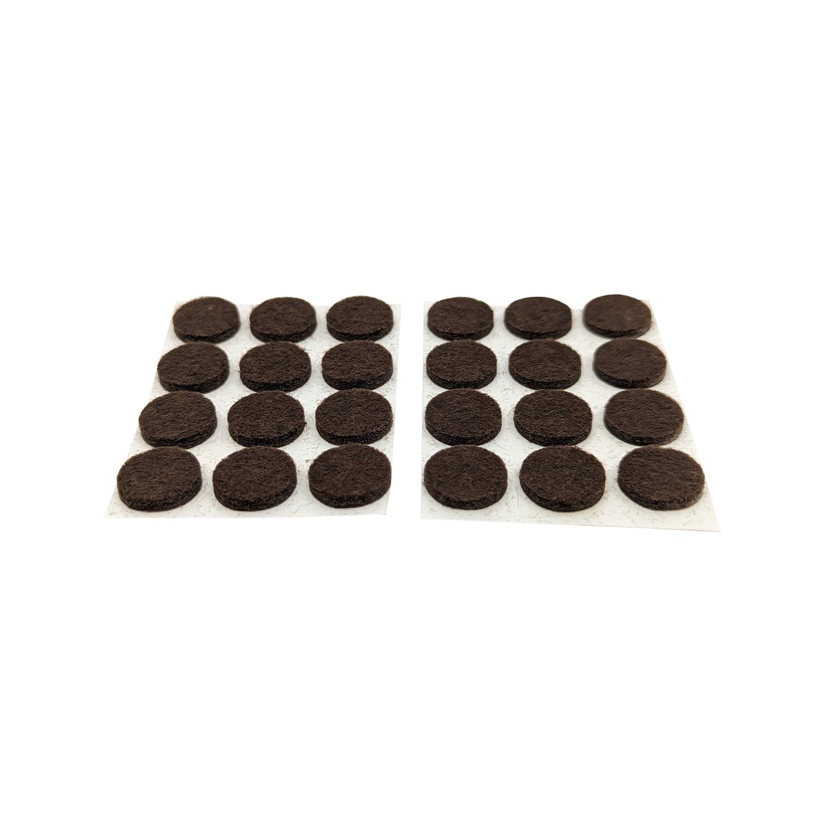 Surface Gard 13mm Brown Round Felt Floor Protectors 24 Pack