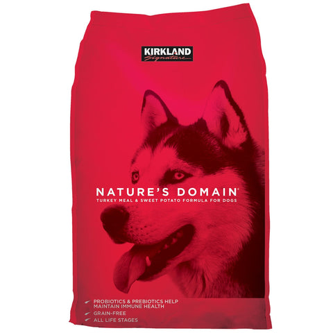 Kirkland Signature Nature's Domain Turkey Meal And Sweet Potato Formula Dog Food 15.87kg - SuperSaverAU - view 1