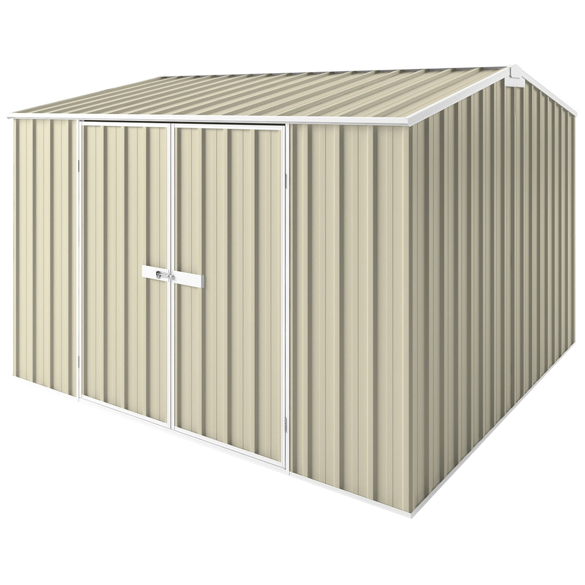 EasyShed Gable Roof 3 x 3M Smooth Cream - SuperSaverAU - view 1