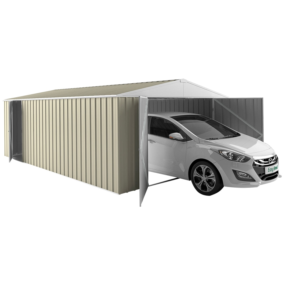 EasyShed Garage 4.5 x 3M Smooth Cream - SuperSaverAU - view 1