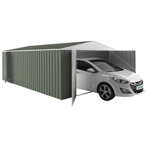 EasyShed Garage 6 x 3M Mist Green - SuperSaverAU - view 1