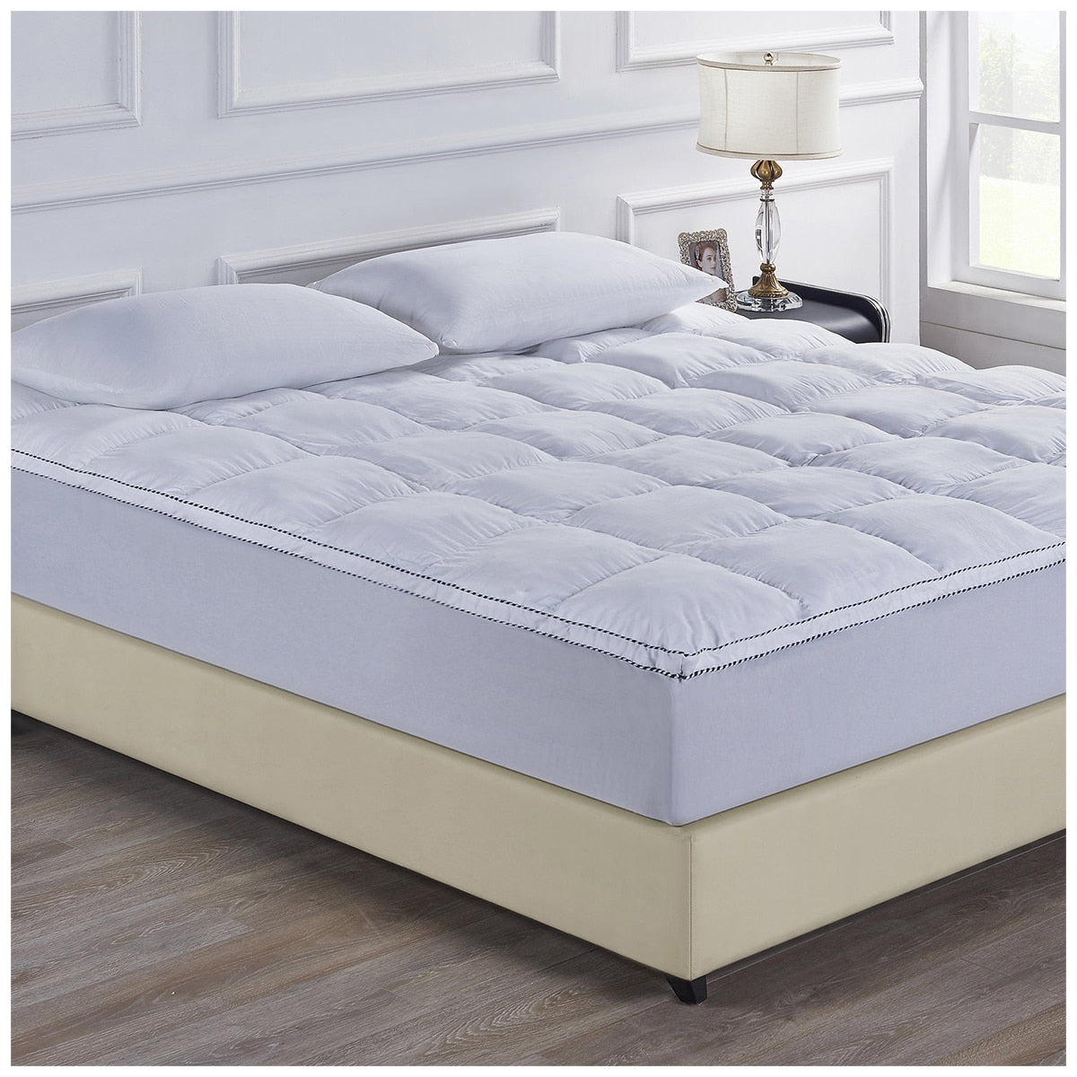 Royal Comfort 1000GSM Bamboo King Mattress Topper - SuperSaverAU - view 2