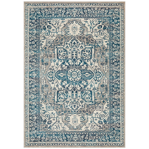 Rug Culture Babylon 207 Blue Indoor Rug 330 x 240cm - SuperSaverAU - view 1