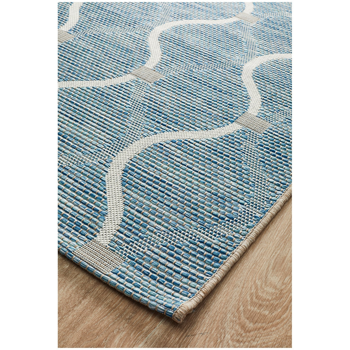 Rug Culture Terrace 5501 Indoor/Outdoor Rug 230 x 160cm Blue 456 - SuperSaverAU - view 2