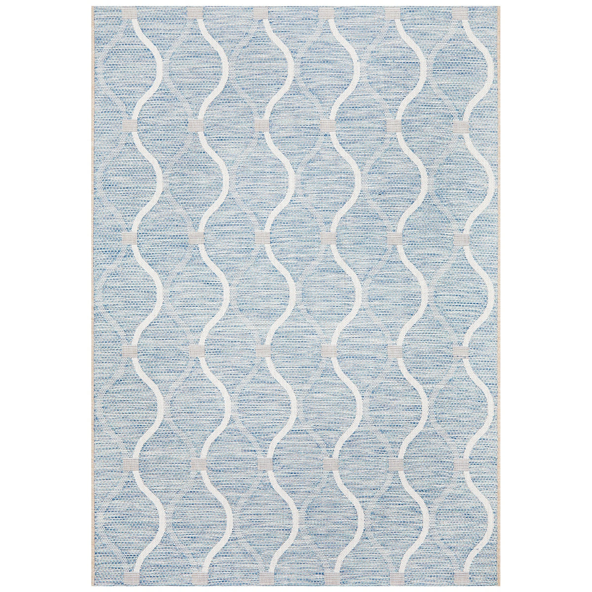Rug Culture Terrace 5501 Indoor/Outdoor Rug 230 x 160cm Blue 456 - SuperSaverAU - view 1