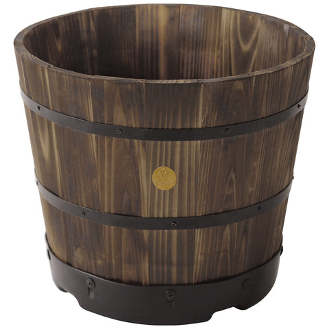Takasho VegTrug 55cm Wooden Barrel Planter 6 Pack - SuperSaverAU - view 1