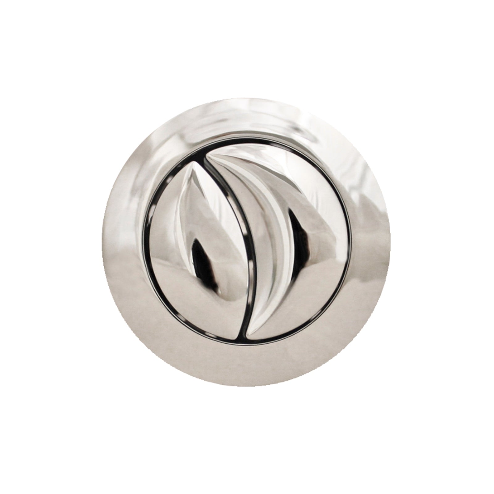 Fluidmaster 38mm Dual Flush Round Cistern Button, Chrome Plastic