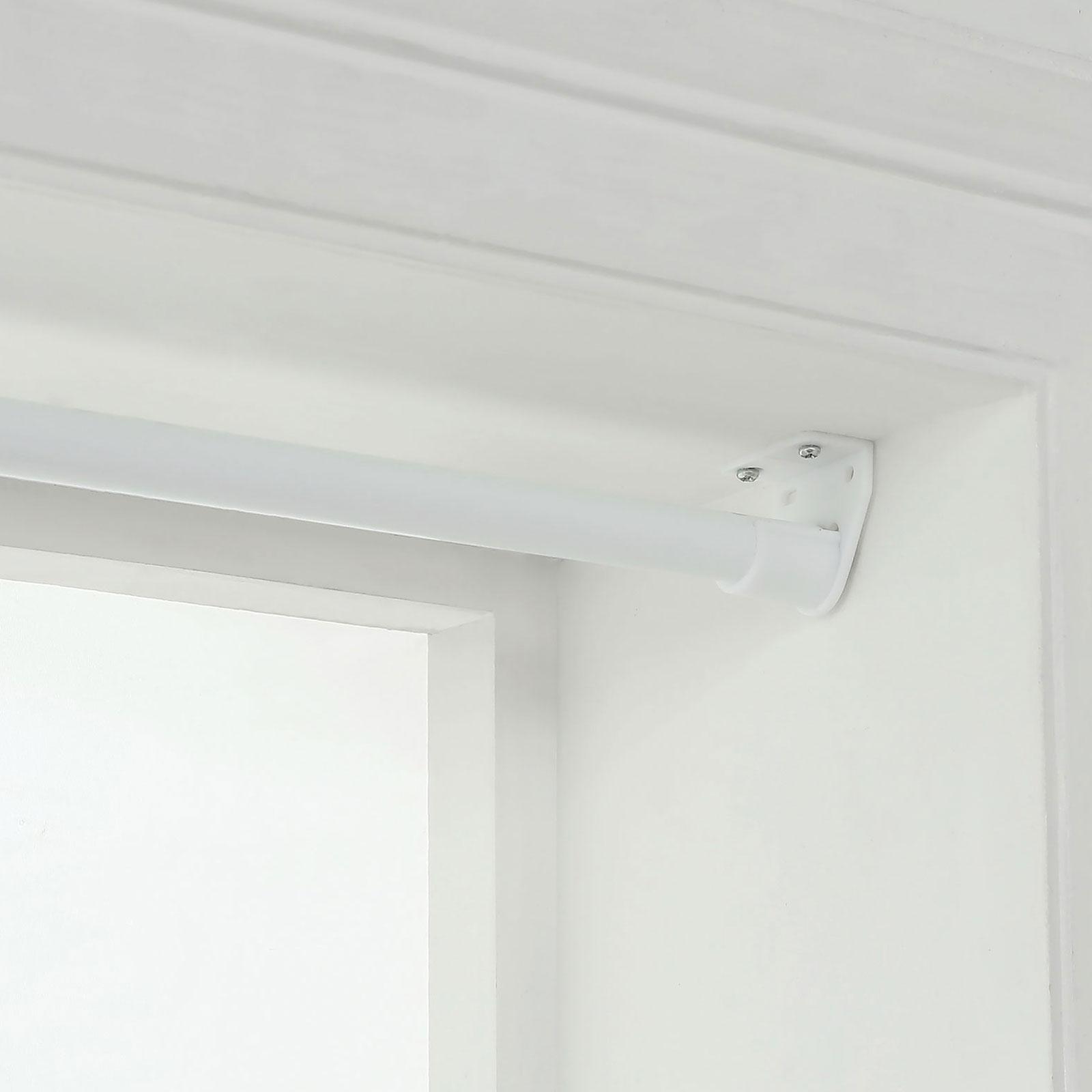 Windoware White Muslin Plastic Curtain Rod Bracket - 2 Pack