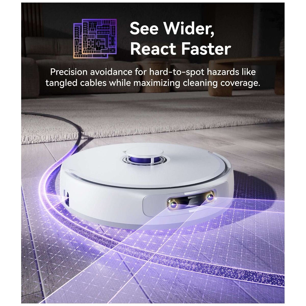 Narwal Freo Z Ultra Robot Vacuum Mop - 12,000Pa Suction - Dual Scrubbing Mops - Quiet Base - YJCC017
