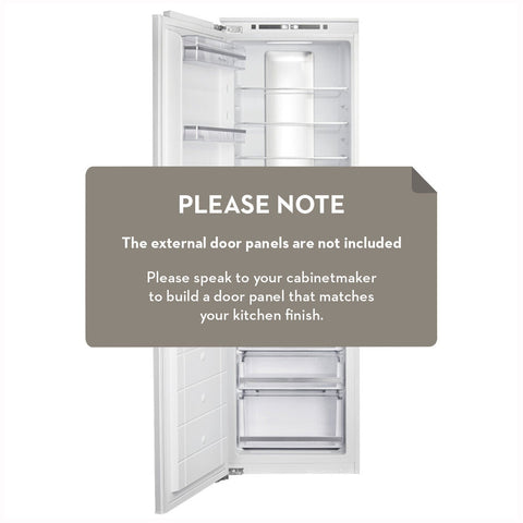 Artusi 241L Fully Integrated Bottom Mount Fridge - 3 Star Energy Rating, Reversible Door - AINT3000