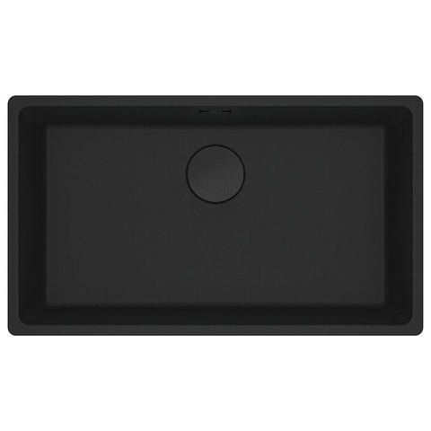 Franke Maris Single Bowl Sink - Flush or Undermount, Matte Black Finish, No Drainer - MRG210-72MBB