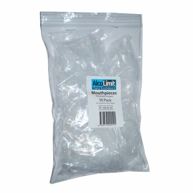 Alcolimit 250 Breathalyser Mouthpieces - Clear, Fits Enforcer, Protector and Vivid Models - ALCO-039