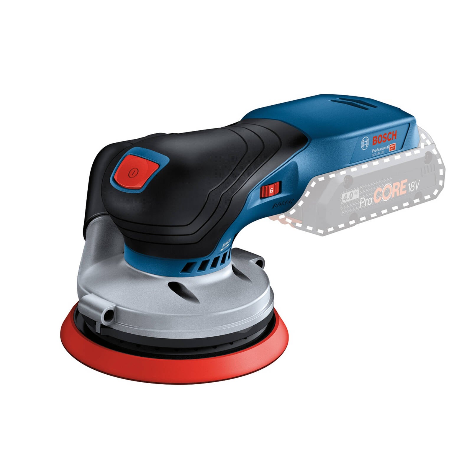 Bosch Professional 18V Brushless 125mm Random Orbital Sander Skin Only GEX 18V-125