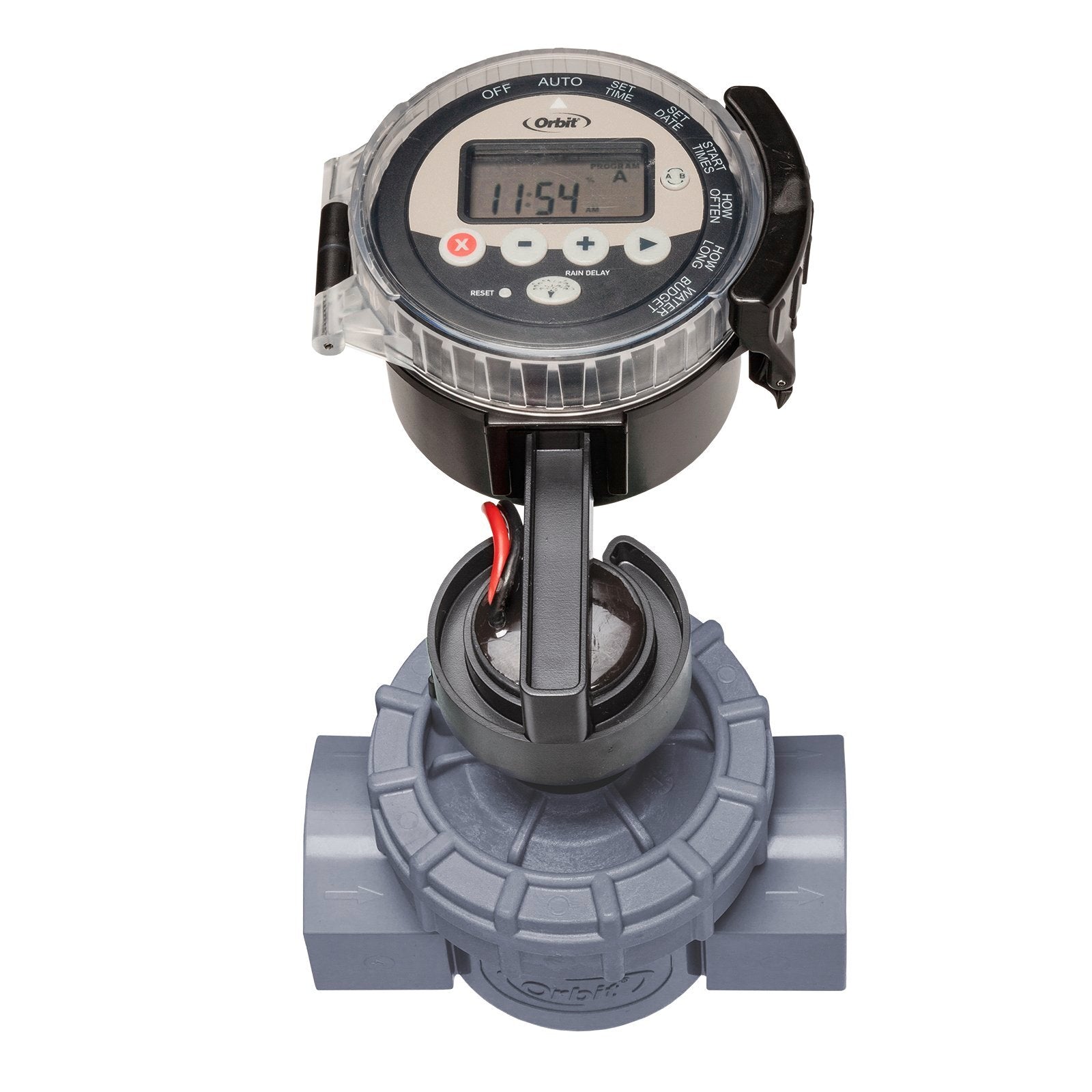 Orbit 4 Zone Battery Operated Irrigation Timer Controller with Valve Cordless Digital Display 96840