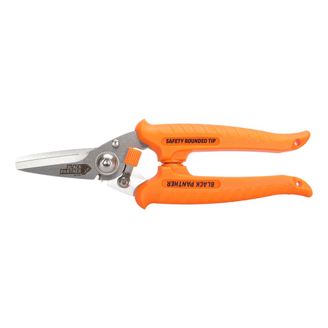 Sterling 180mm Safety Rounded Tip Black Panther Industrial Snips