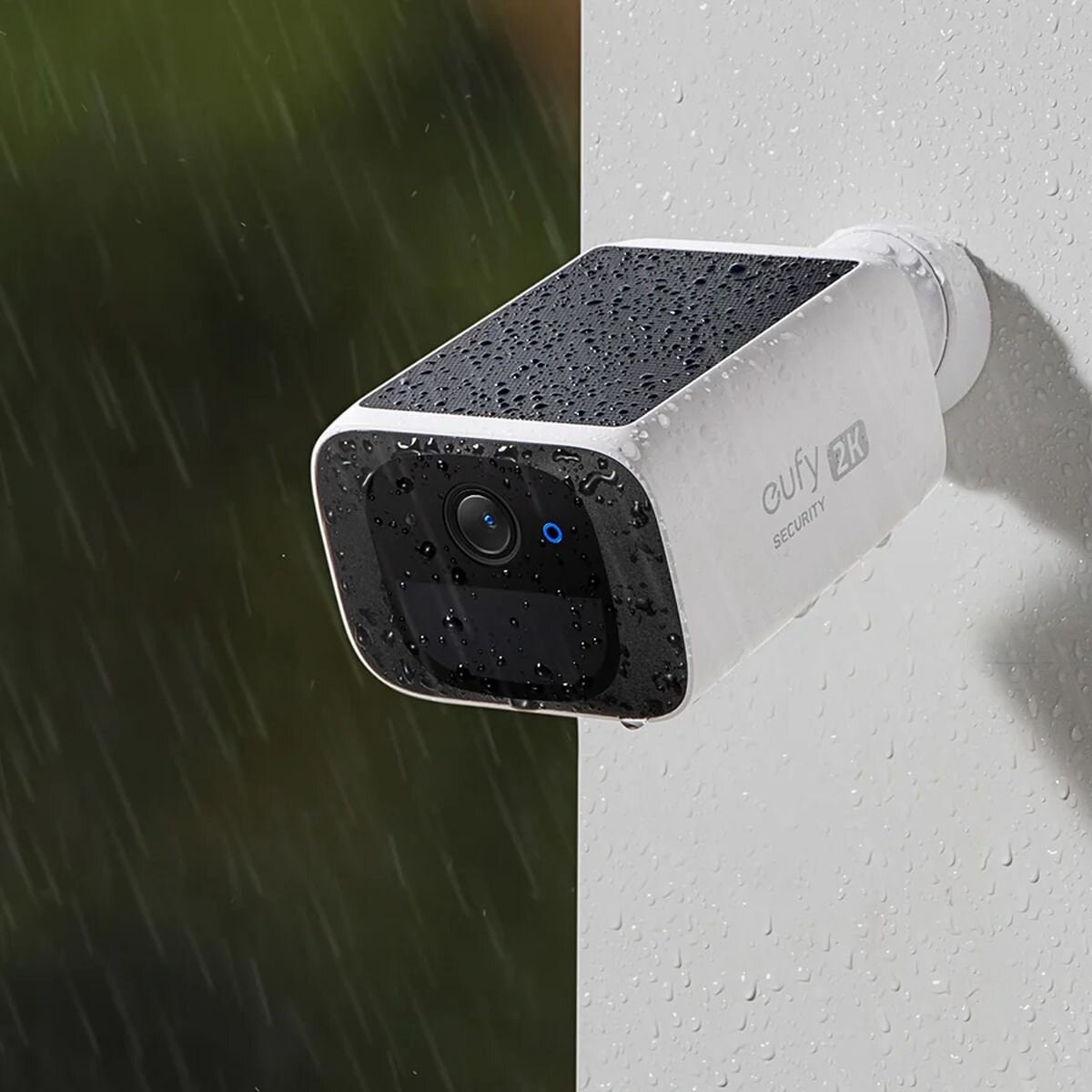 Eufy S220 SoloCam Solar Security Camera - 2K Video, IP67 Weatherproof, Human Detection, White - T8134C21