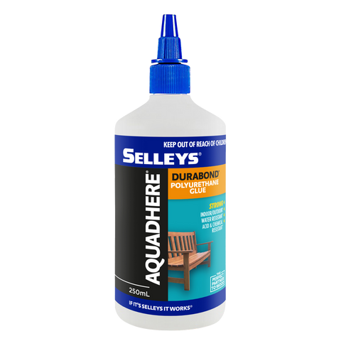 Selleys 250ml Aquadhere Durabond Polyurethane Wood Glue, Interior & Exterior