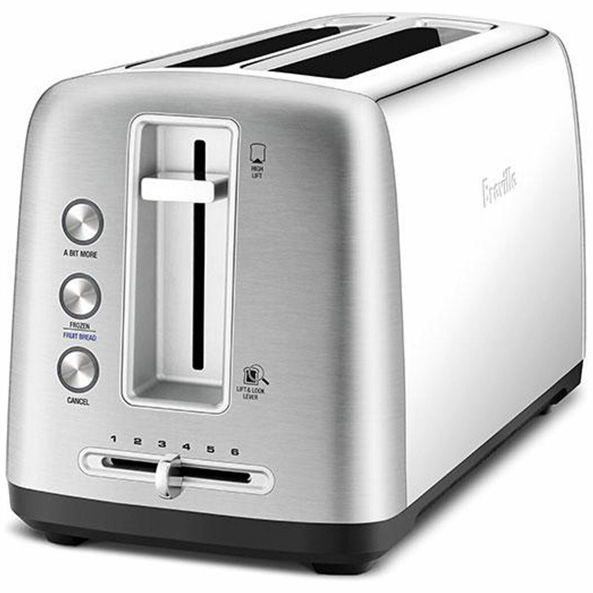 Breville Toast Control Long 4 Slice Toaster - Brushed Stainless Steel - Six Browning Settings - LTA650BSS