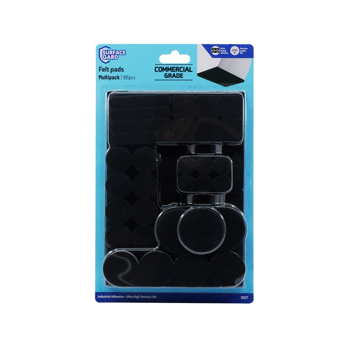 Surface Gard 19 x 109mm Black Multi Floor Protection - 105 Piece