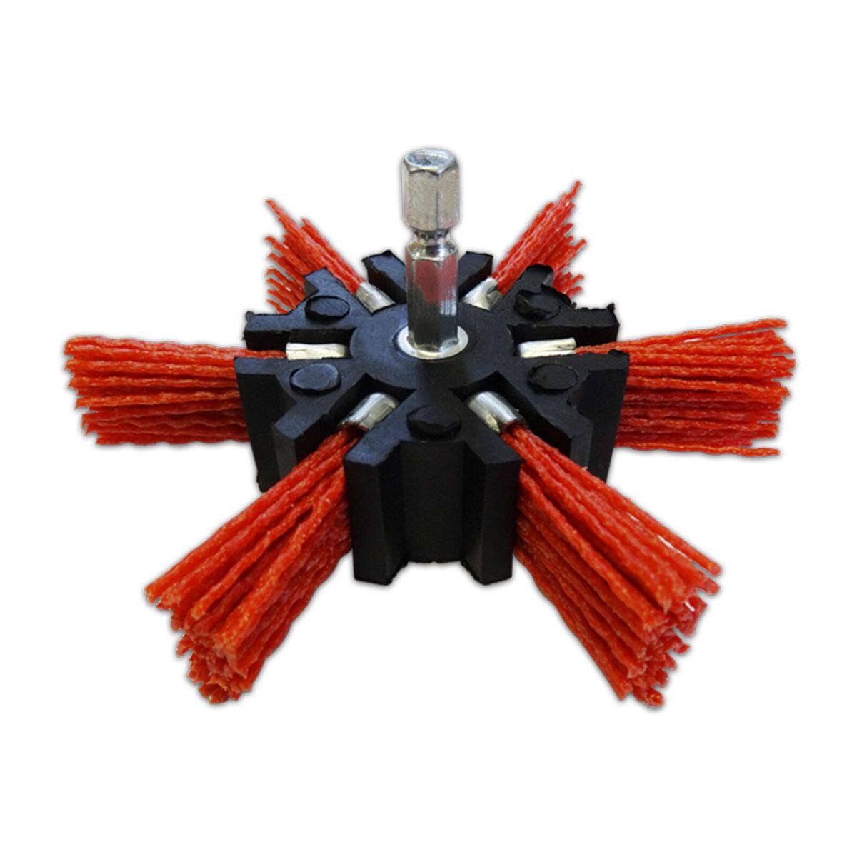 Josco 100mm Abrasive Nylon Fan Grinder Brush - Removes Paint - Durable - SuperSaverAU - view 1