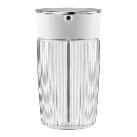 Jura 0.5L Glass Milk Carafe - White and Stainless Steel Cover - 163mm High - 24313