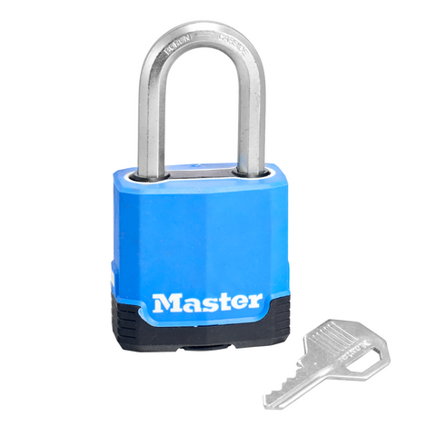 Master Lock 45mm Excell Covered Padlock Laminated Steel Boron-Carbide Shackle