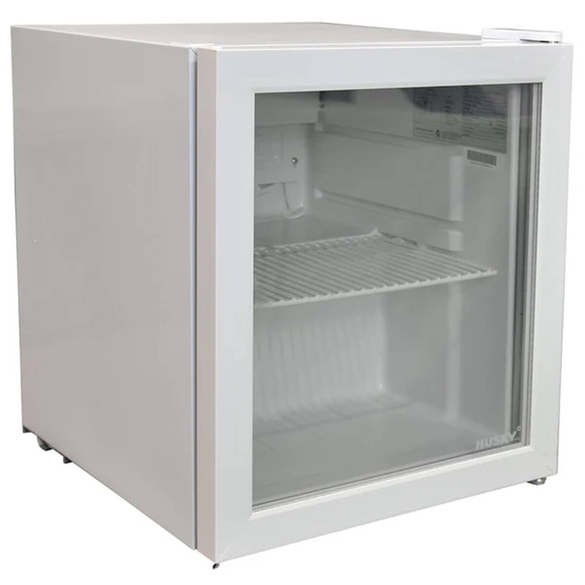 Husky 48L Glass Door Bar Fridge - White, Double Glazed, Mechanical Control - CKK48-238-WH-AU1