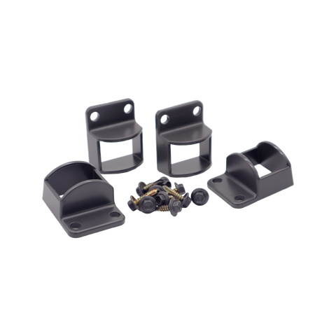 ProtectorAl 38 x 25mm Monument Aluminium Pool & Garden Fence Panel Brackets - 4 Pack