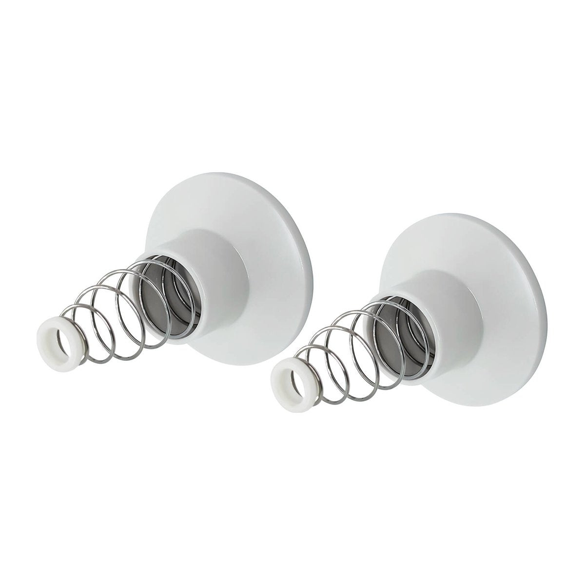 Shaw & Mason White Plastic Wall Flange - Pair, ABS Plastic