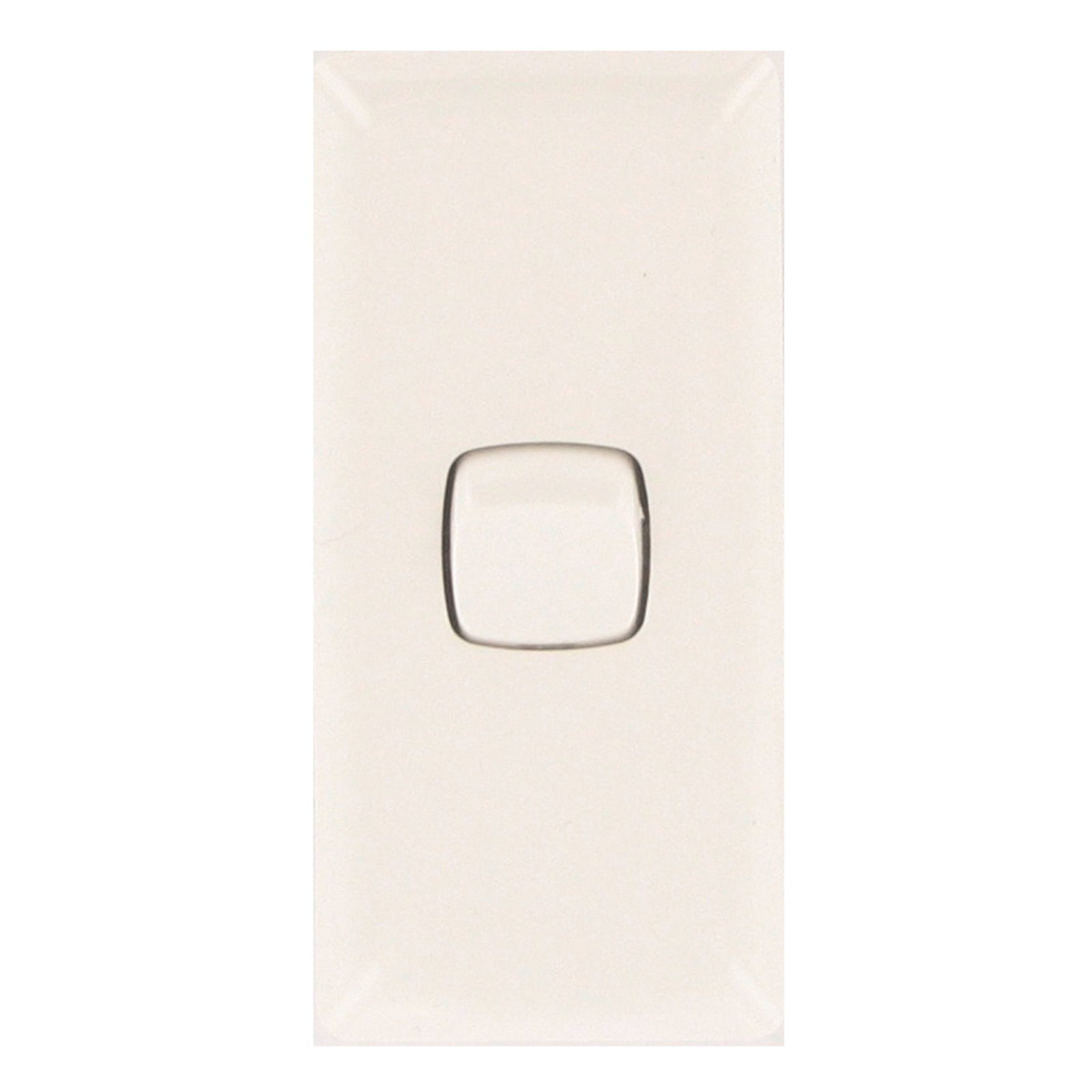 HPM Linea 1 Gang Architrave Switch, Gloss White, 240V, 10A, Slim ABS Indoor, CDLNA770/1WEWE