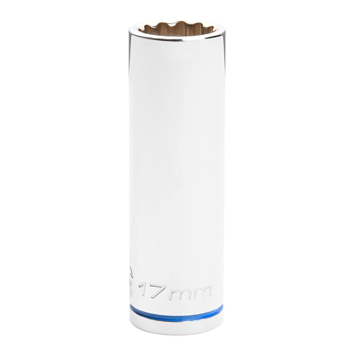 Kincrome 17mm 1/2in Drive Deep Socket 12 Point Chrome Vanadium