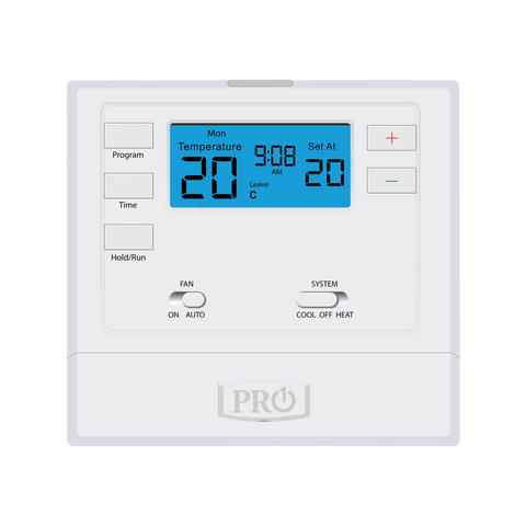 Pro1 T605 2 Thermostat - Programmable - 120mm x 110mm - White - SuperSaverAU - view 1