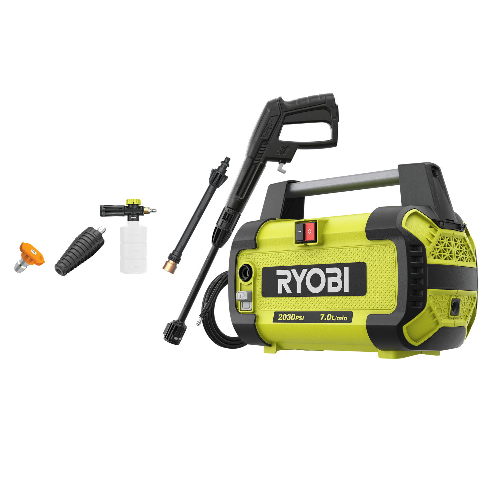 Ryobi 2030 PSI Compact High Pressure Washer with 6m Hose