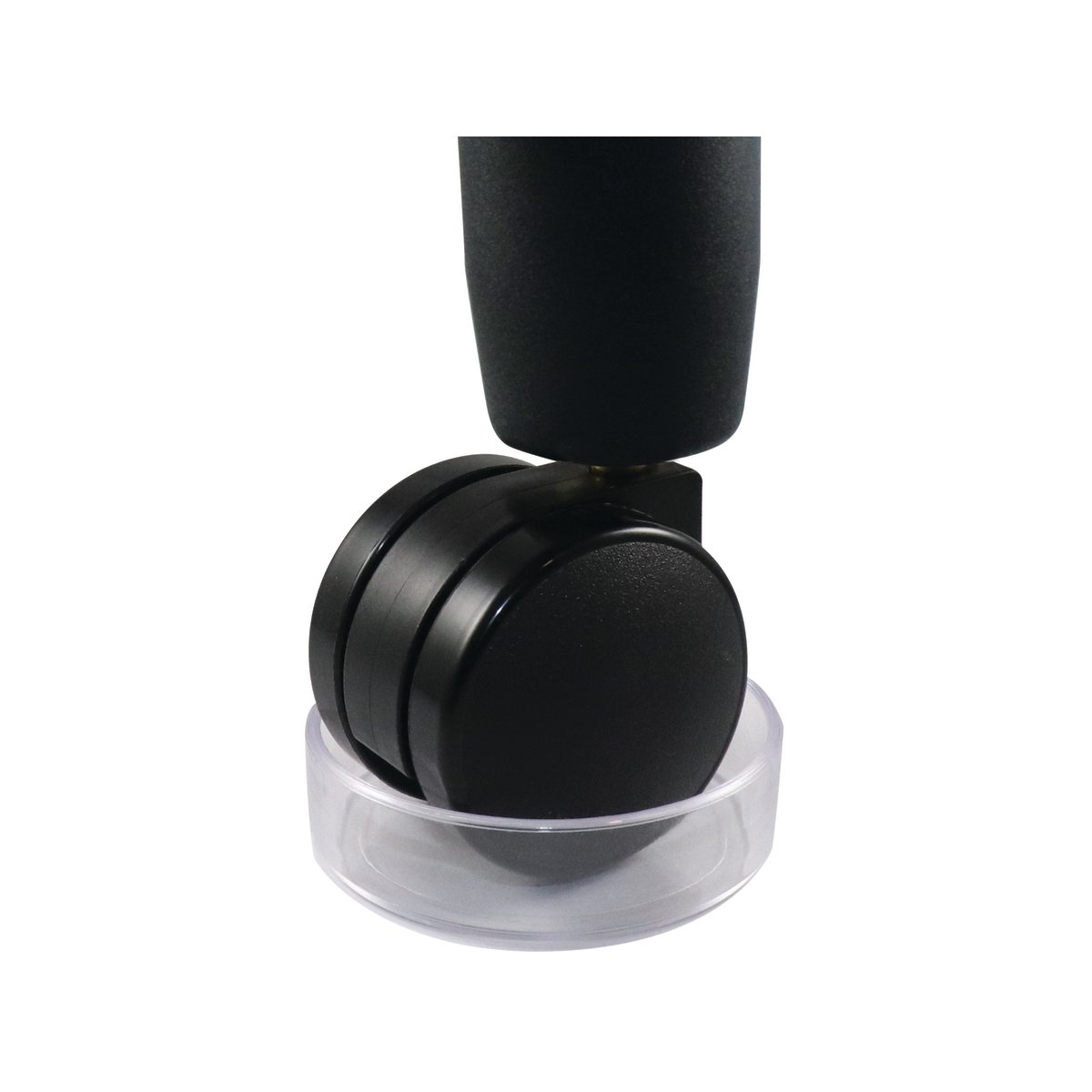 Surface Gard 60mm Clear Round Plastic Castor Cups - 4 Pack Floor Protectors