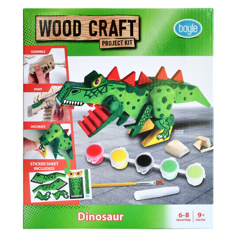 Boyle Wood Craft Project Kit Dinosaur DIY Indoor Model