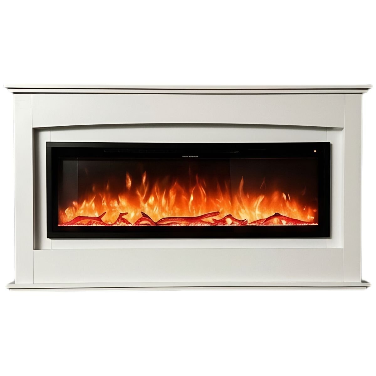 Modern Flames Kensington Mantle Suite Electric Fireplace - White - 10 Flame Colours, Logset - KEN50-AU