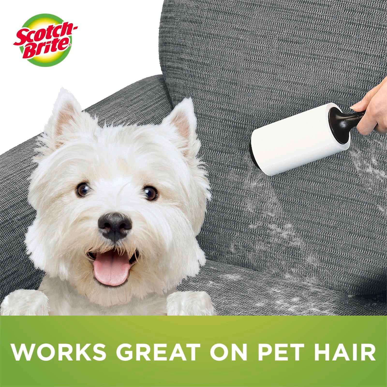 Scotch-Brite Pet Hair Lint Roller, 56 Sheet
