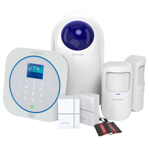 Orion Smart Alarm System Kit DA522HA with Keypad, 4 Sensors, Motion & Contact, Battery Back-Up