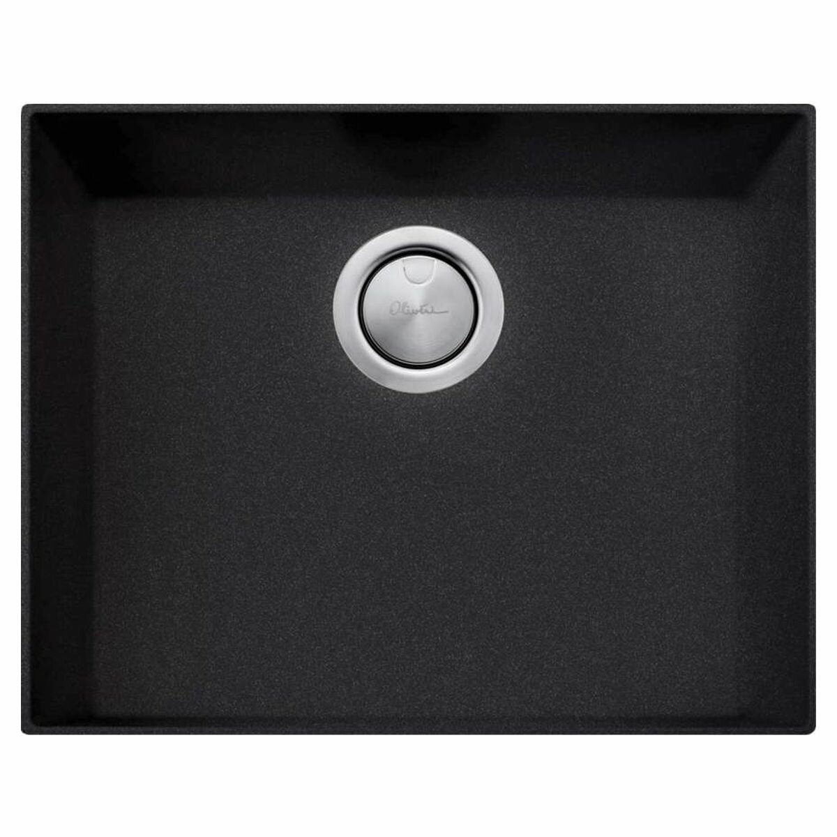 Oliveri undermount sink - 43L single bowl, black granite and quartz composite - ST-BL1560U