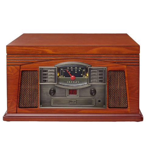 Crosley Lancaster Turntable with Bluetooth 4.1, AM/FM Radio, Wood, 444.5x241.3x323.85 mm - SuperSaverAU - view 1