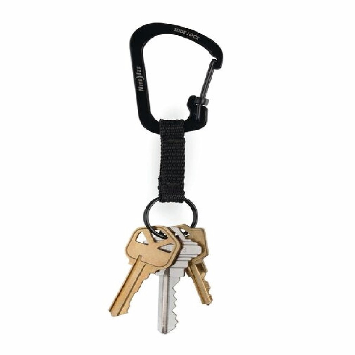 Nite Ize Key Ring - No 3 Slide Lock - 115mm Nylon - Durable Design - SuperSaverAU - view 2