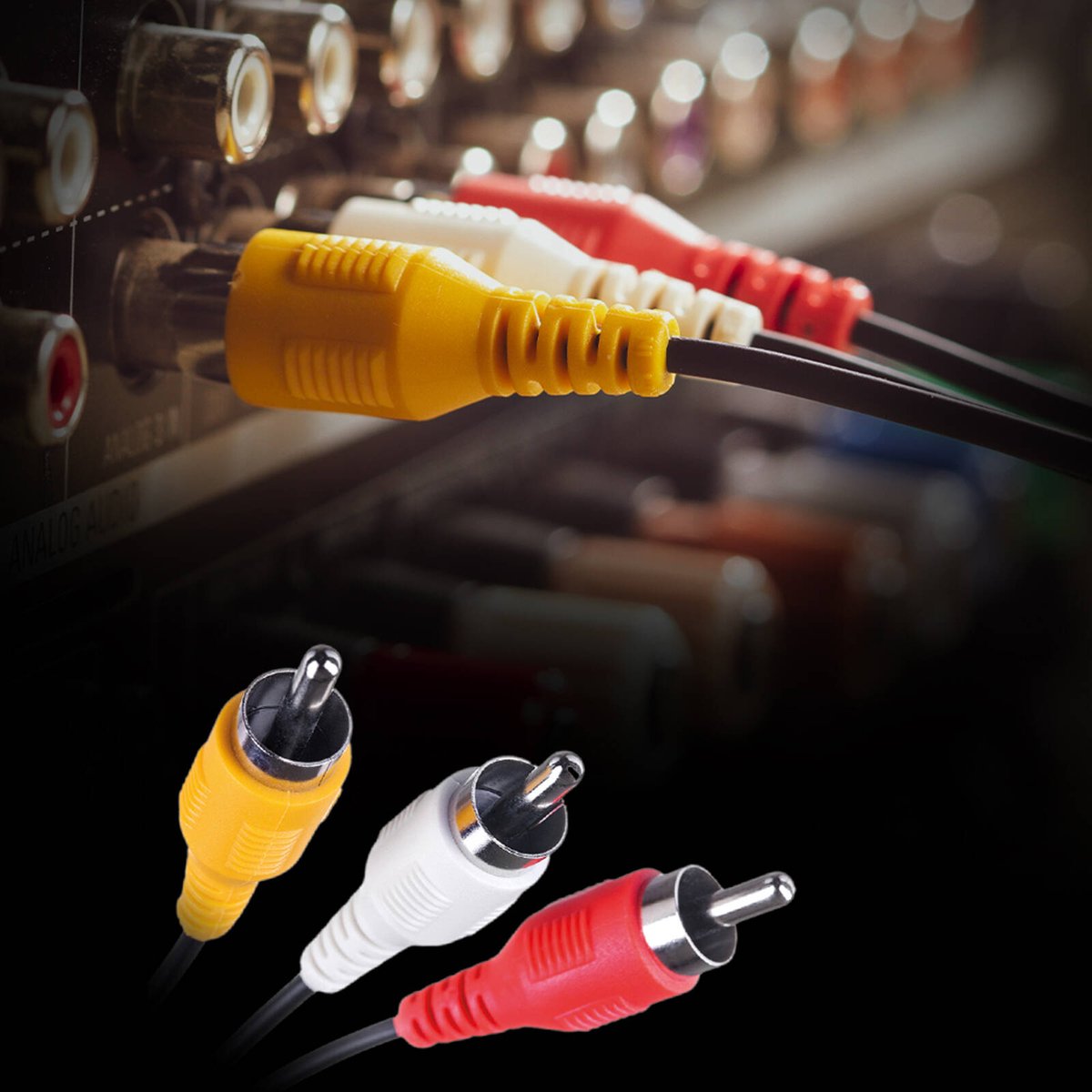 Antsig 3m Audio Visual Cable 3 RCA to 3 RCA - Durable Black PVC - 480i Video Output - SuperSaverAU - view 4