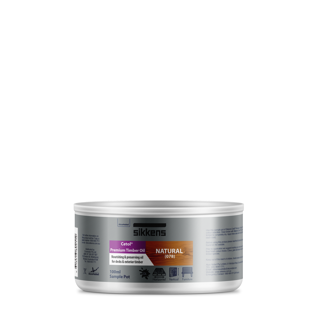 Sikkens Cetol Premium Timber Oil Natural 100ml - Deep Penetration Protection - SuperSaverAU - view 1