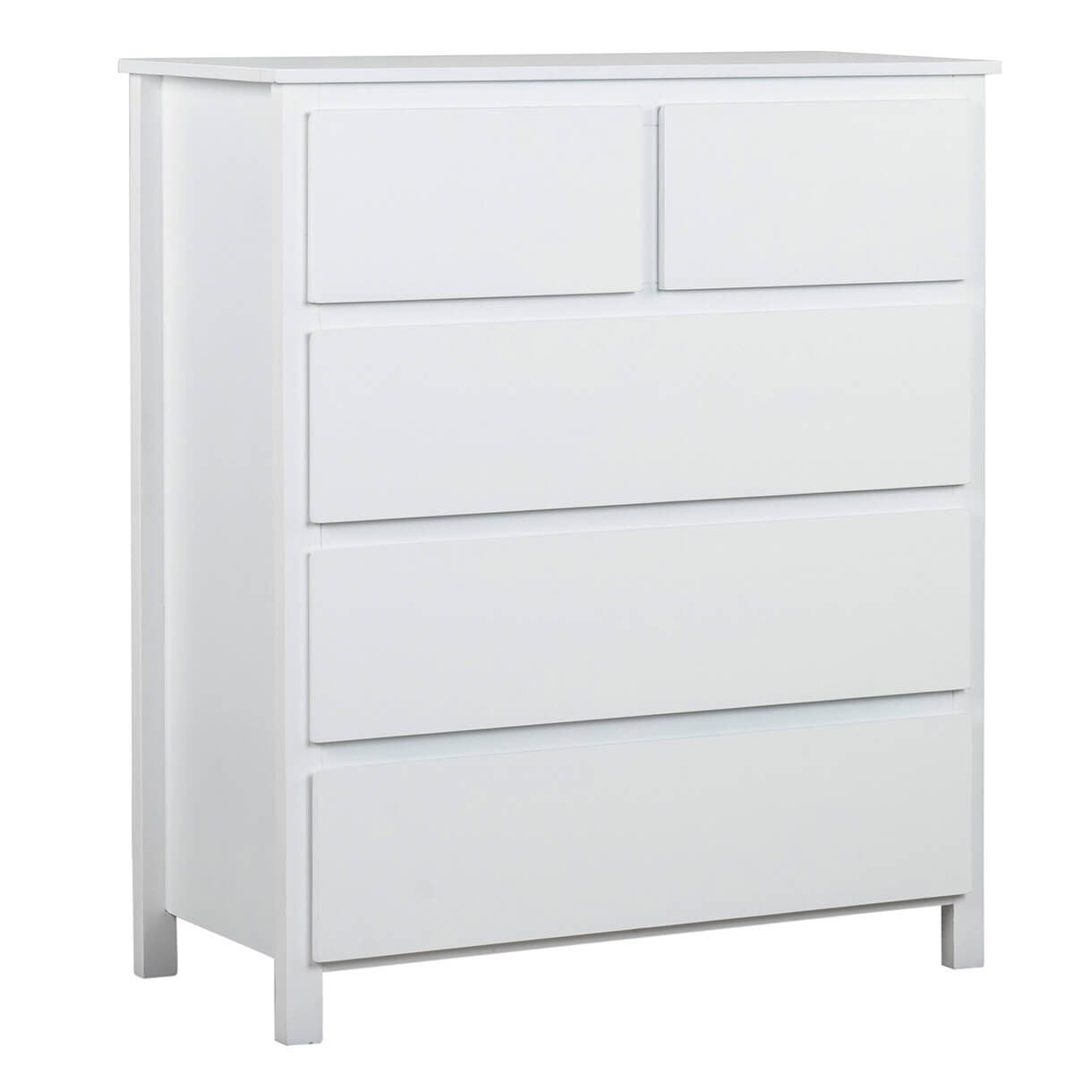 Ostro Furniture Sophia tallboy - white finish, rubberwood timber, supplied fully assembled - 20003010