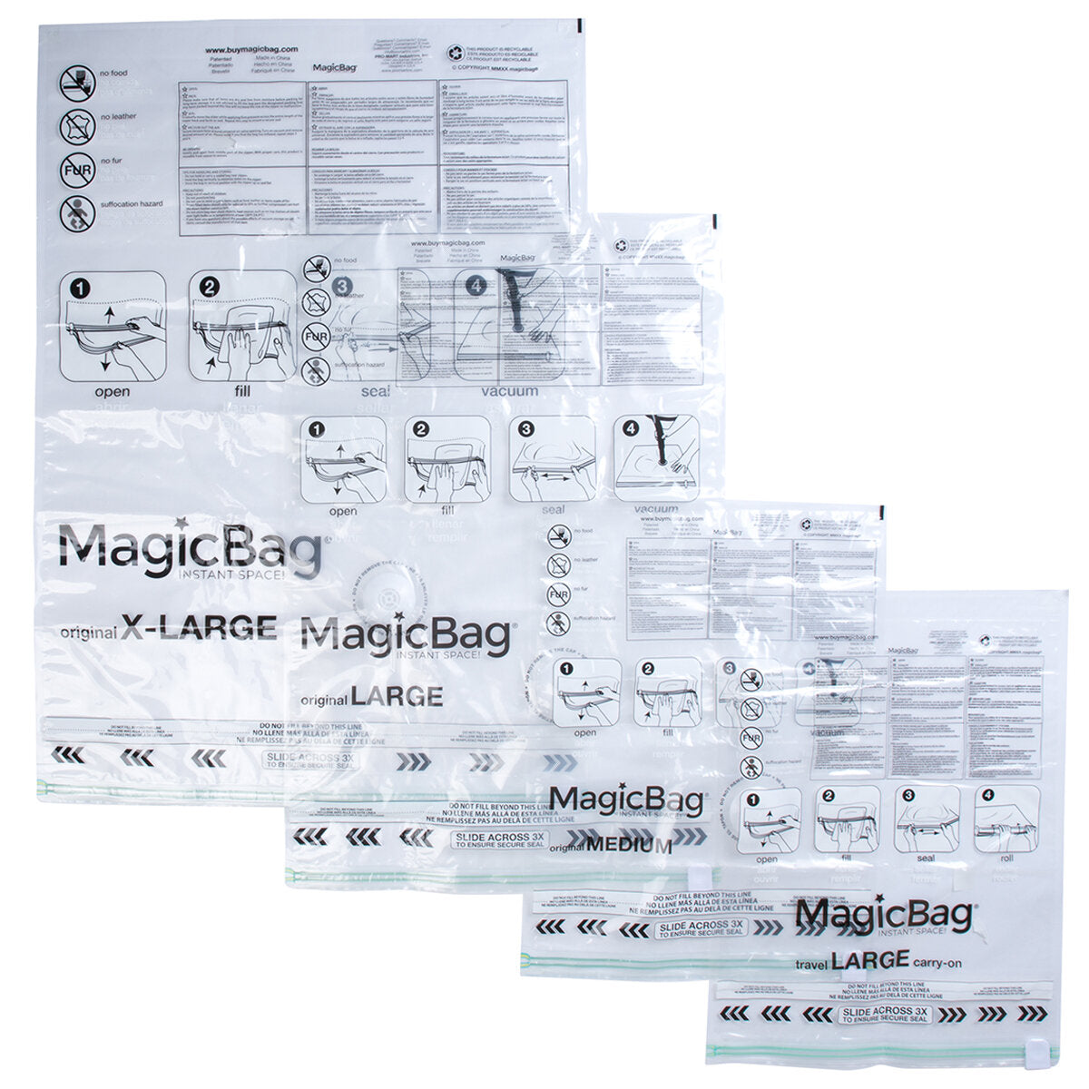 MagicBag Vacuum Compression Combo Set 15 Pack - SuperSaverAU - view 2