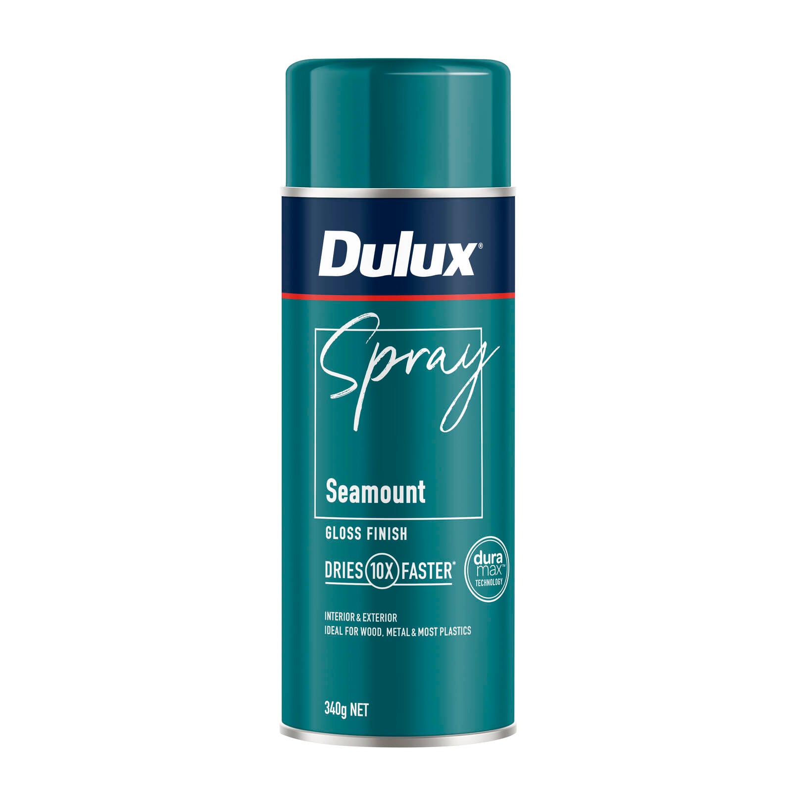 Dulux 340g Seamount Gloss Spray Paint, Indoor, 2.2m2/L Coverage