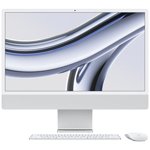iMac 24 Inch With Retina 4.5K Display M3 Chip 8 Core GPU 256GB Silver - SuperSaverAU - view 1