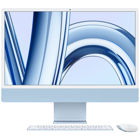 iMac 24 Inch With Retina 4.5K Display M3 Chip 8 Core GPU 256GB Blue - SuperSaverAU - view 1